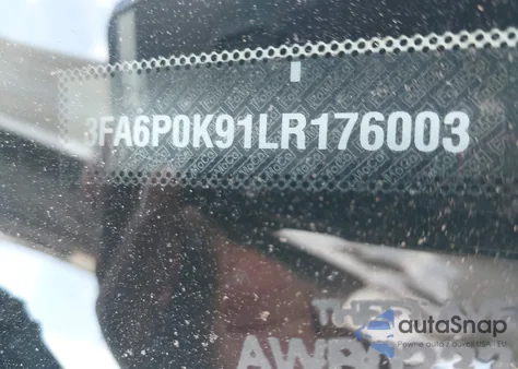 2020 Ford Fusion Titanium z USA, uszkodzony, nr VIN 3FA6P0K91LR176003